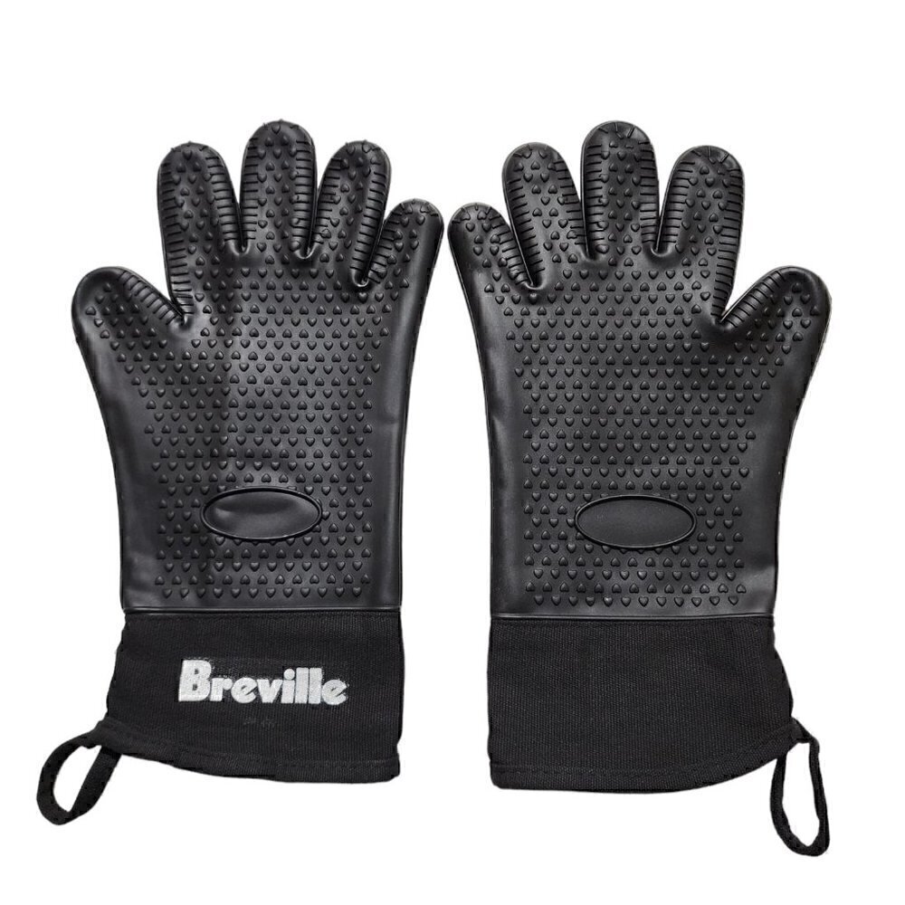 Breville Silicone Gloves‎ Heat Resistant Oven Gloves BBQ Grill Gloves Mea…